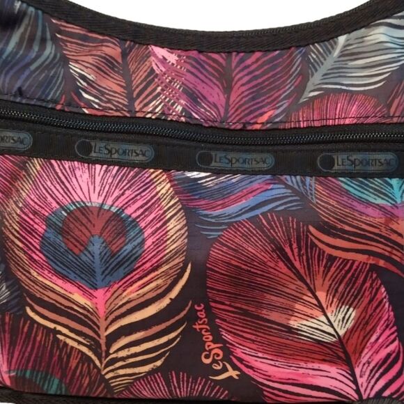 LeSportsac Peacock Feathers Masquerade Crossbody Bag - Picture 4 of 6